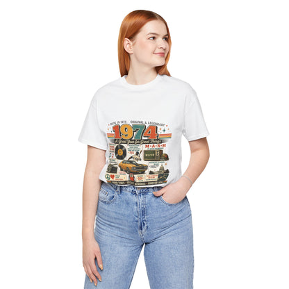 1974 Muscle Car T-Shirt | Born in 1974 Birthday Gift | 52nd Birthday Tee for Men & Women