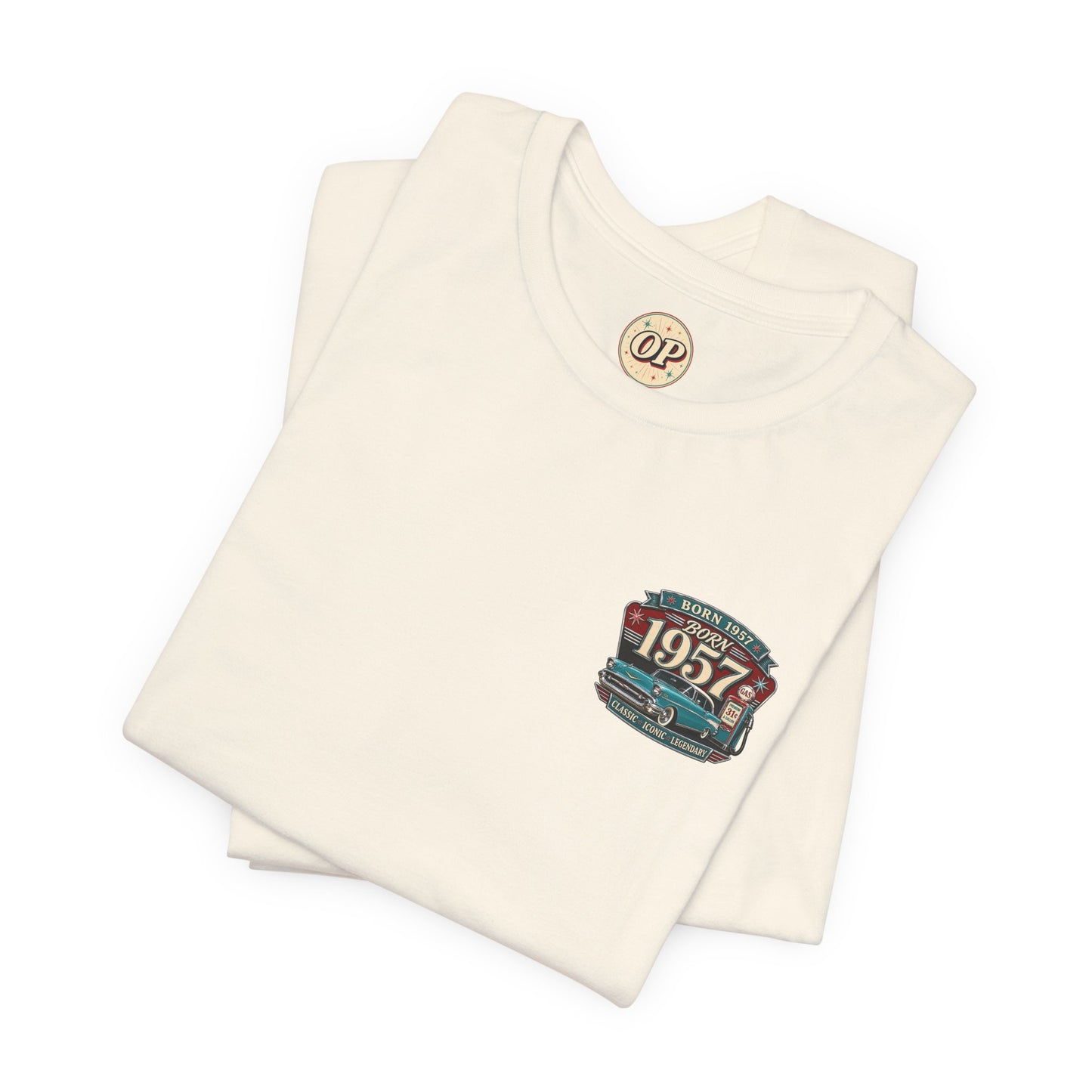 1957 Chevrolet Bel Air T-Shirt | Vintage Born in 1957 Gift | 69th Birthday Retro Tee for Men & Women