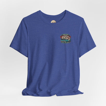 1957 Chevrolet Bel Air T-Shirt | Vintage Born in 1957 Gift | 69th Birthday Retro Tee for Men & Women