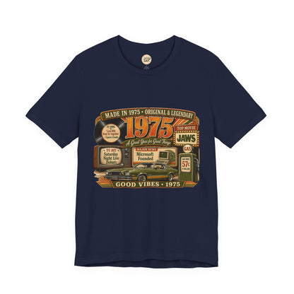 1975 Mustang II T-Shirt | Born in 1975 Birthday Gift | 51st Birthday Tee for Men & Women
