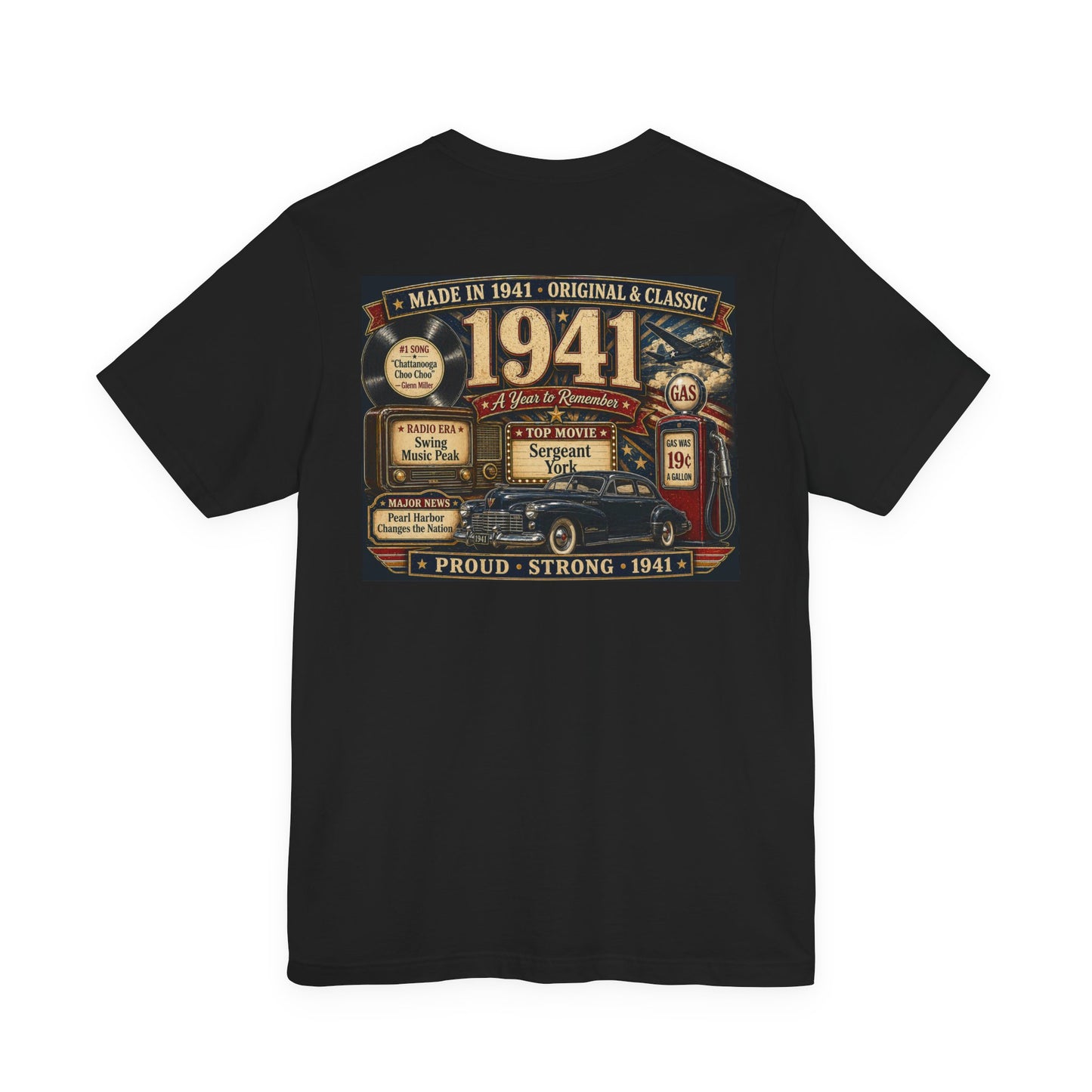 1941 Classic Cadillac T-Shirt | Vintage Born in 1941 Gift | 85th Birthday Retro Tee for Men & Women