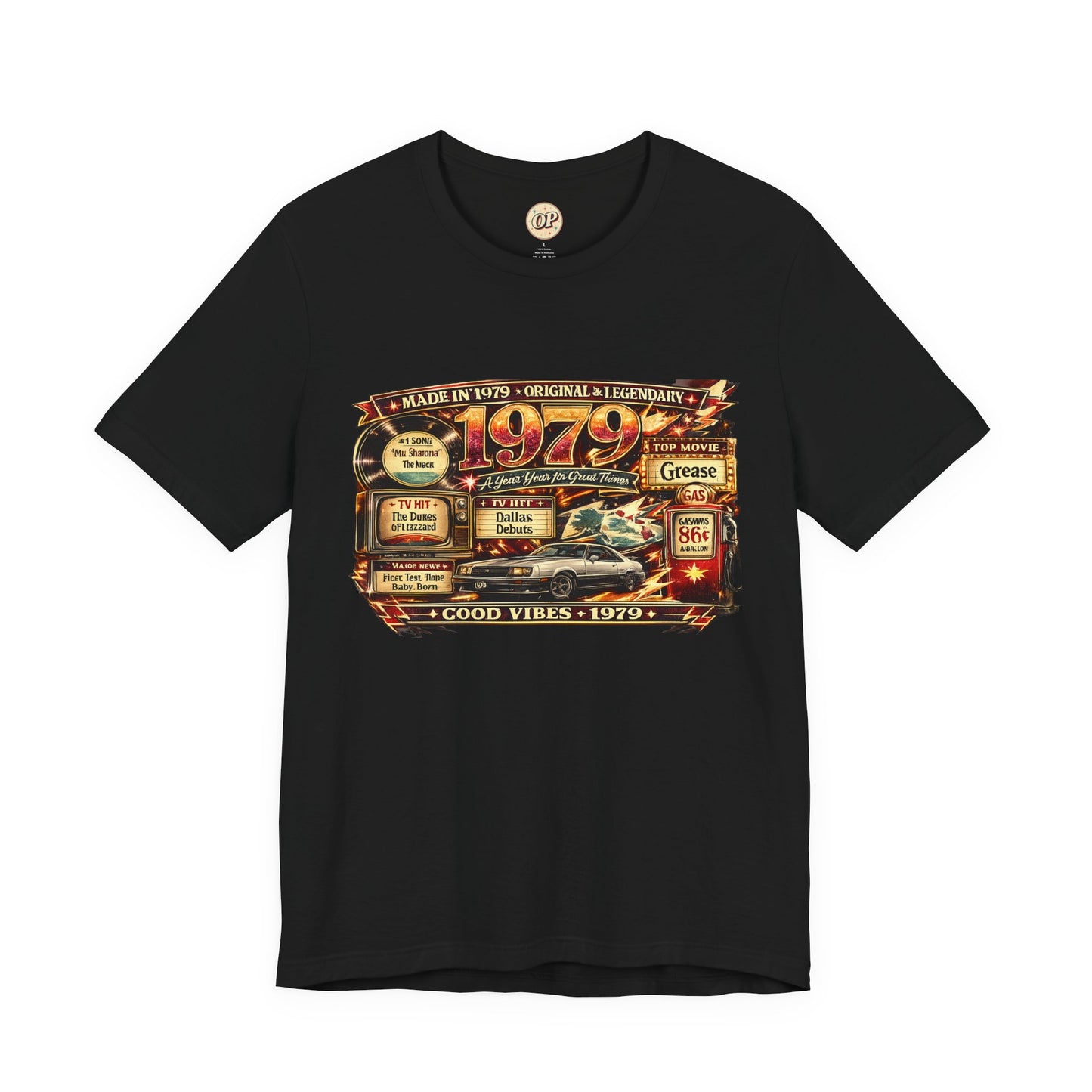 1979 Mustang T-Shirt | Born in 1979 Birthday Gift | 47th Birthday Tee for Men & Women