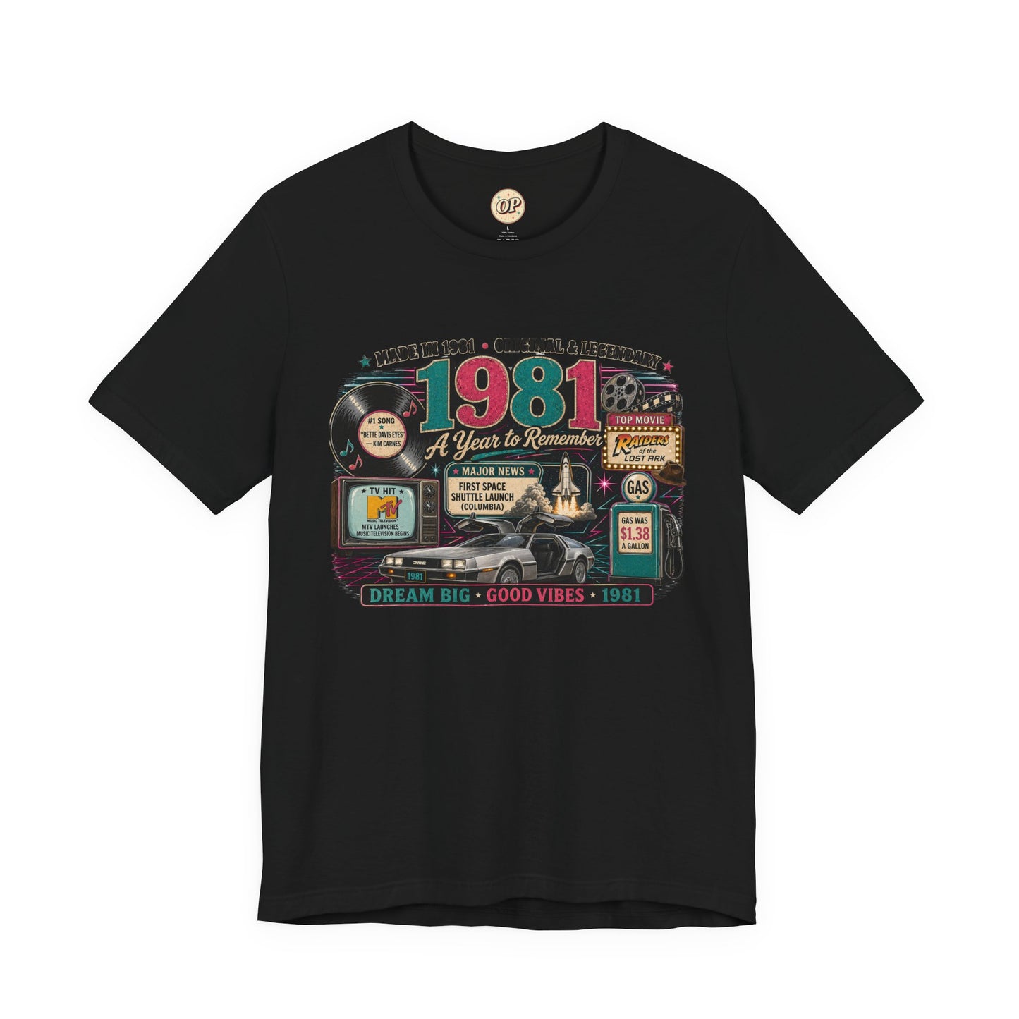 1981 Classic Sports Car T-Shirt | Born in 1981 Birthday Gift | 45th Birthday Tee for Men & Women