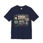 1991 Classic Car T-Shirt | Born in 1991 Birthday Gift | 35th Birthday Tee for Men & Women