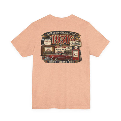 1950 Chevrolet T-Shirt | Vintage Born in 1950 Gift | 76th Birthday Retro Tee for Men & Women