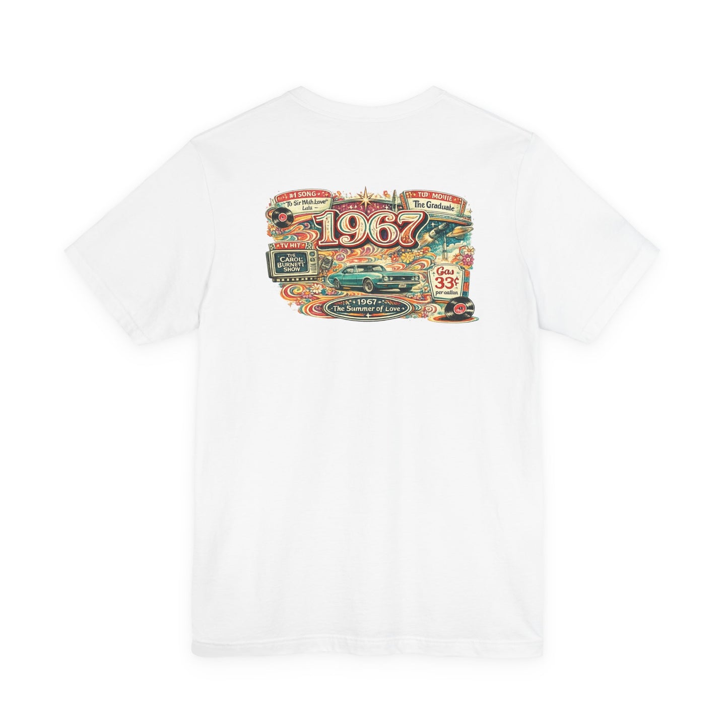 1967 Camaro T-Shirt | Vintage Born in 1967 Gift | 59th Birthday Retro Tee for Men & Women