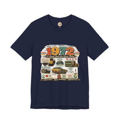 1972 Muscle Car T-Shirt | Born in 1972 Birthday Gift | 54th Birthday Tee for Men & Women